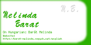 melinda barat business card