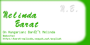 melinda barat business card